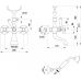 Смеситель Migliore Princeton ML.PRN-802.DO для ванны с душем, золото