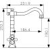 Смеситель Kaiser Carlson Style 44233 для кухонной мойки, хром
