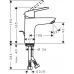 Смеситель Hansgrohe Logis loop 71151000 для раковины