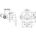 Смеситель Paini F1 F1CR691 С ВНУТРЕННЕЙ ЧАСТЬЮ, для душа